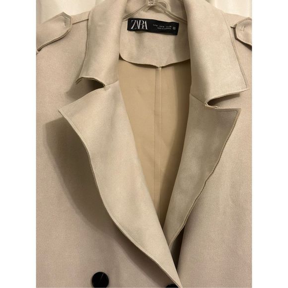 NWT - Zara Medium Faux Suede Vest Jacket- - Picture 4 of 16